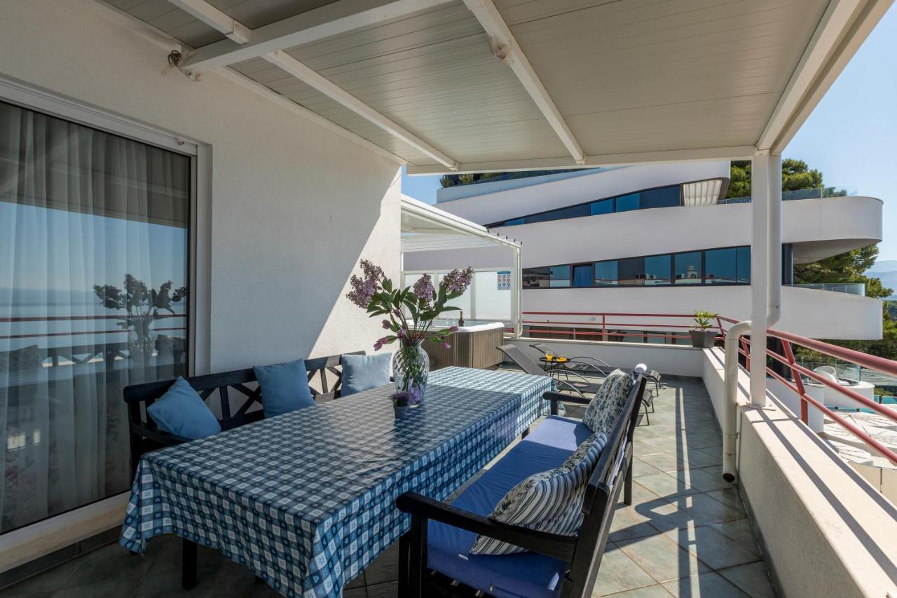斯普利特Seaside Penthouse With Hot Tub Sky Living公寓 外观 照片