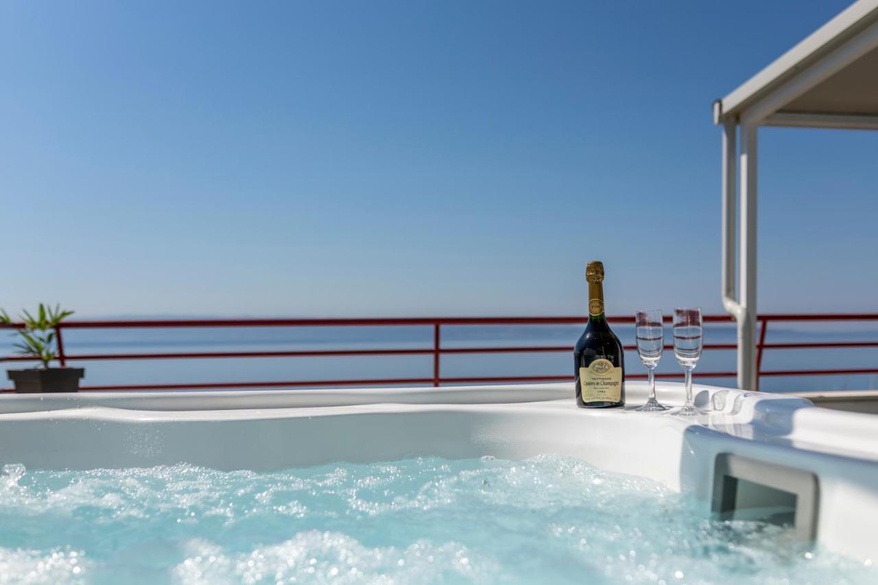 斯普利特Seaside Penthouse With Hot Tub Sky Living公寓 外观 照片