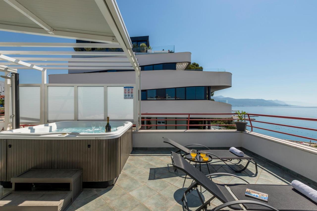 斯普利特Seaside Penthouse With Hot Tub Sky Living公寓 外观 照片